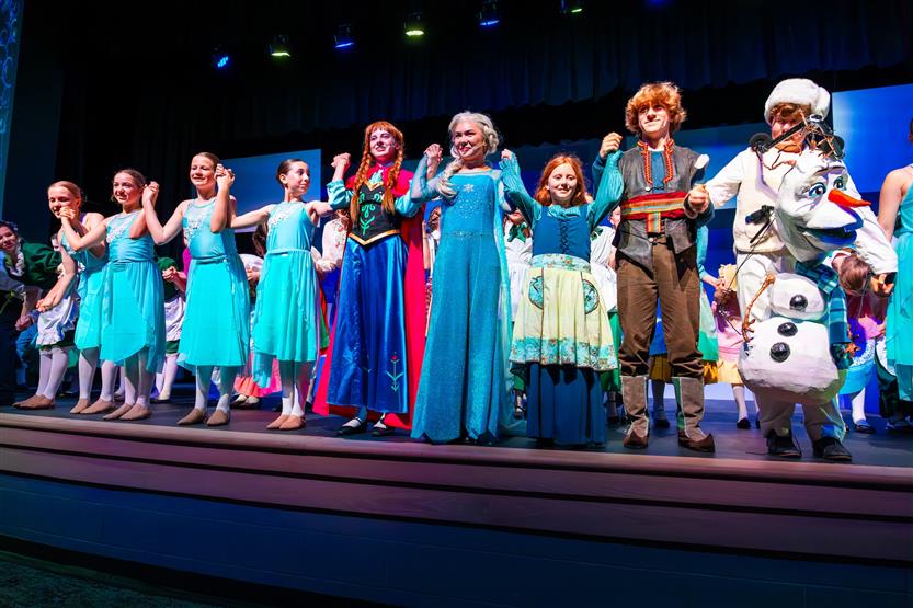 Students onstage
